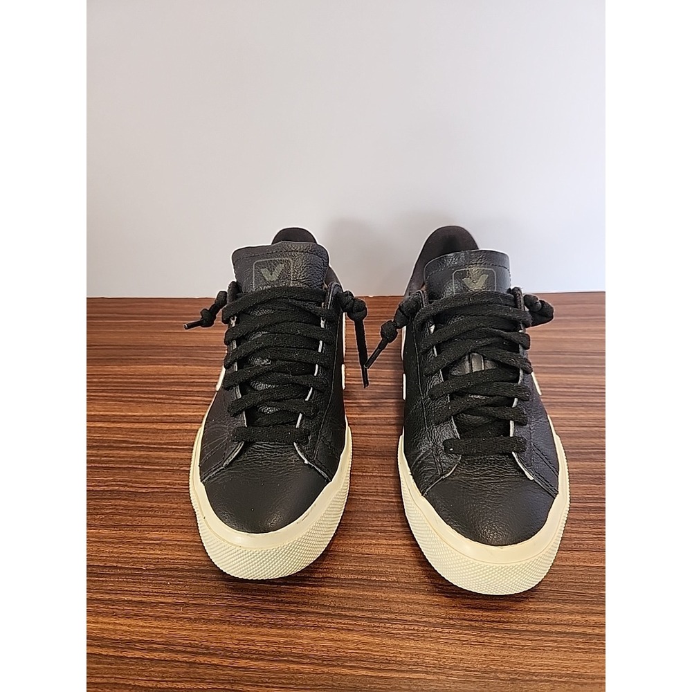 Veja Campo Chromefree‎ Leather Black white Size 36 Us 5 A1114